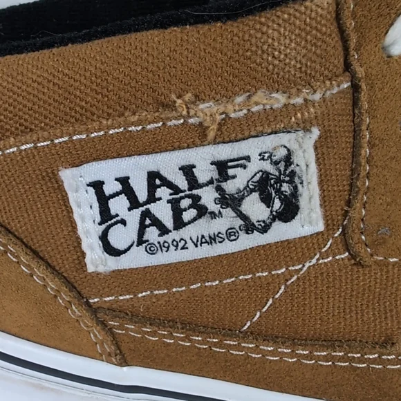 Vans Half Cab 92 Men Shoes Size 7 Andrew Reynolds Golden Brown Skateboard Suede